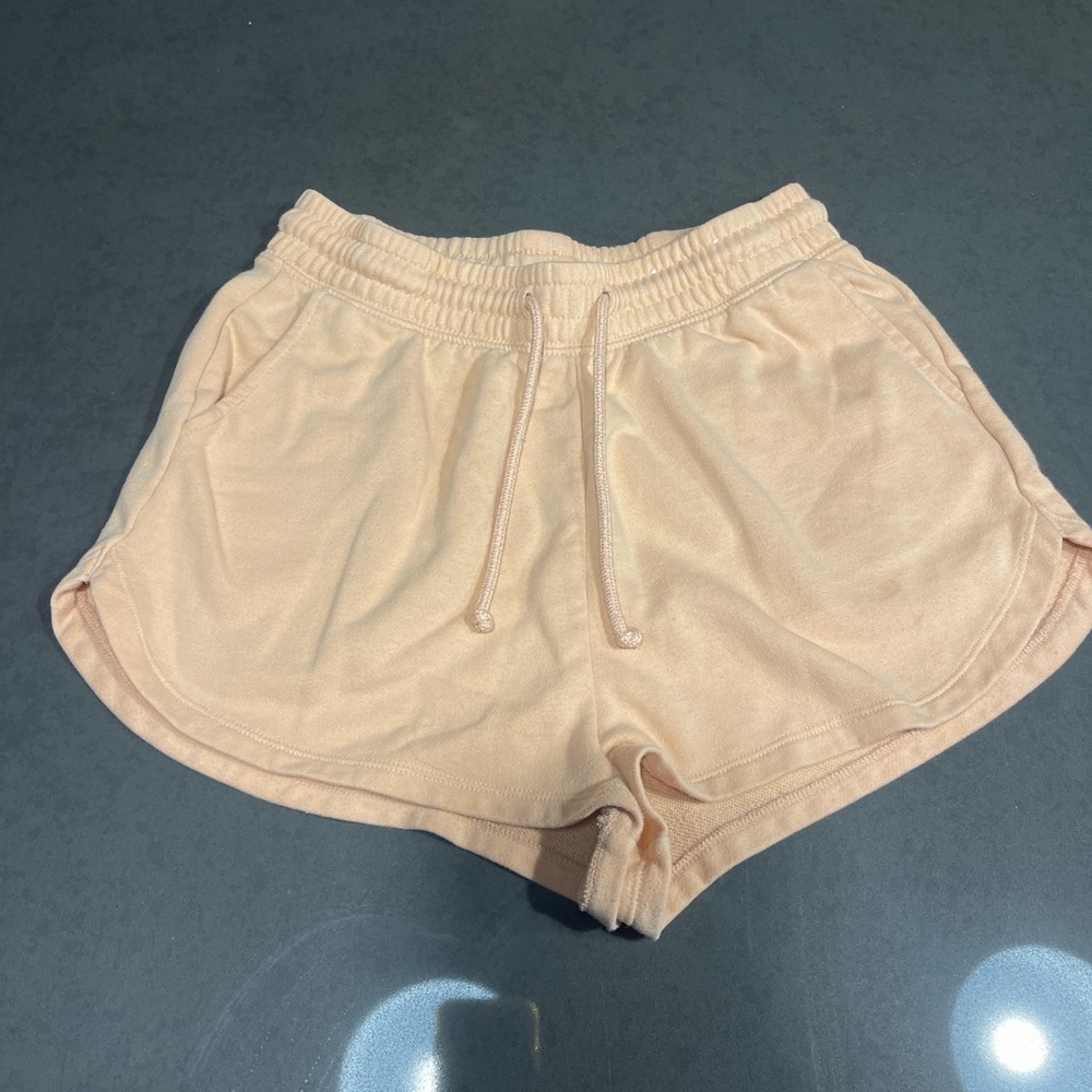 Women's Orange Casual Shorts